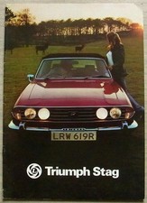 triumph stag brochure for sale triumph stag brochure for sale LEICESTER