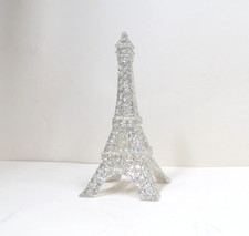 Torre Eiffel escultura mesa prateleira decoração 6" H prata glitter viagem pelo mundo comprar usado  Enviando para Brazil