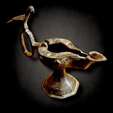 Usado, Lâmpada a óleo bizantina/seljúcida bronze com acabamento de pássaro comprar usado  Enviando para Brazil