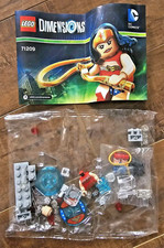 LEGO Dimensions DC Comics PACOTE DIVERTIDO 71209 Mulher Maravilha e Jato Invisível CAIXA ABERTA, usado comprar usado  Enviando para Brazil