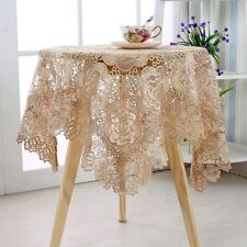 Toalha de mesa bordada vintage luxo renda toalha de mesa decorativa mesa de jantar  comprar usado  Enviando para Brazil