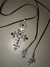 Collier croix fantaisie d'occasion  Tours-