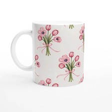 Caneca de cerâmica Tulip Bunch - Xícara de chá floral, usado comprar usado  Enviando para Brazil