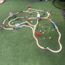 Wooden train track for sale  NEW MALDEN