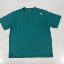 Camisa Reebok Masculina Extra Grande Treino Azul-petróleo Manga Curta Camiseta Performance comprar usado  Enviando para Brazil