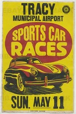 Pôster publicitário 1950 Porsche 356 Coupe vintage Tracy California corrida 11x17 comprar usado  Enviando para Brazil