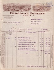Blois facture chocolat d'occasion  Voiron