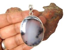 Pingente OPAL Dendrite prata esterlina 925 pedra preciosa - presente na caixa comprar usado  Enviando para Brazil