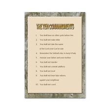 Christian poster ten for sale  WITHERNSEA