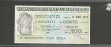 Miniassegni banca provinciale usato  Brescia