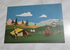 Cartolina pubblicitaria illust usato  Genova