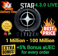 Star Citizen aUEC 1 Mil-100 Mil 🎁+5% Bonus🎁 Alpha UEC 4.3.0 Podgląd na żywo na sprzedaż  Wysyłka do Poland