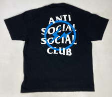 Camiseta masculina fragmento anti-social clube social ASSC manga curta preta GG comprar usado  Enviando para Brazil