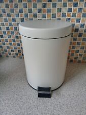 5L plastic white Pedal Bin Bathroom Waste Fill Compartment Inner unbranded dentd, usado comprar usado  Enviando para Brazil