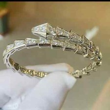 Usado, Pulseira BVLGARI SERPENTI VIPER ouro branco 18K pulseira de diamante tamanho 17 comprar usado  Enviando para Brazil