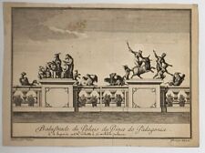 GB DELLA AQUA (1790 - 1845) Balustrade du Palas du Prince de Palagonia _ Gravure comprar usado  Enviando para Brazil
