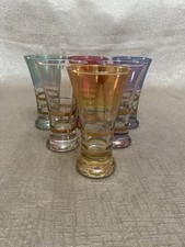 Vintage iridescent glasses for sale  TONYPANDY