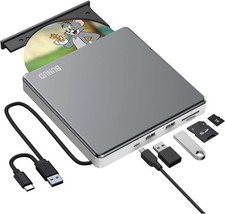 Unidade de DVD externa, USB-C SuperDrive para Apple, gravador de DVD e leitor USB 3.0 para  comprar usado  Enviando para Brazil