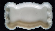 Bandeja de pinos de vaidade de vidro leitoso opala vitoriana EAPG 4 7/8" X 2 3/4" C 1900 comprar usado  Enviando para Brazil