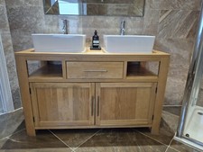 oak bathroom basin unit for sale oak bathroom basin unit for sale CHELMSFORD