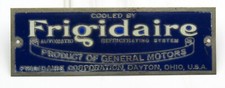 Usado, PLACA DE IDENTIFICAÇÃO VINTAGE "FRIGIDAIRE" PRODUTO DA GENERAL MOTORS GELADEIRA LATÃO (6") comprar usado  Enviando para Brazil