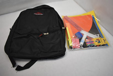 Mochila High Trail preta com zíper com 20 peças kit de material escolar para crianças K-12 comprar usado  Enviando para Brazil