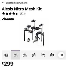 Usado, Kit de bateria Alesis qualidade profissional, conjunto de bateria E; novo comprar usado  Enviando para Brazil