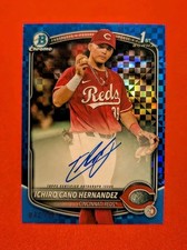 🔥2025 Bowman Ichiro Cano Hernandez 1º Bowman Blue X-fractor automático /150 Reds SP comprar usado  Enviando para Brazil