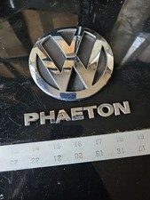 2004-2006 Volkswagen VW Phaeton OEM conjunto de emblema de escotilha traseira cromada de fábrica comprar usado  Enviando para Brazil