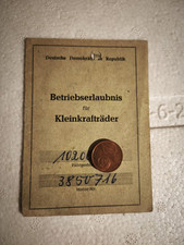 Simson ddr betriebserlaubnis gebraucht kaufen  Tangerhütte