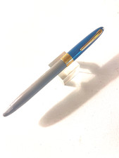 Caneta-tinteiro Sheaffer snorkel prata paládio F6 nova na caixa.  Enchimento para touchdown.  BOM comprar usado  Enviando para Brazil