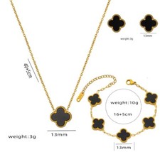 Edelstahl kleeblatt schmuck gebraucht kaufen  Kirchhain