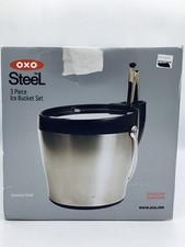 NOVO OB ⚫️OXO 3 peças conjunto de balde de gelo de aço inoxidável, 4 quartos comprar usado  Enviando para Brazil