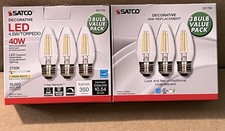 Lâmpada LED torpedo Satco S21709 branca quente 2700K (6 lâmpadas no total) 4,5W=40W comprar usado  Enviando para Brazil