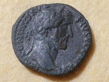 Antonino pio. sesterzio usato  Trento