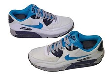 Nike Air Max 90 Essential White Neo Turquoise 537384-130 Męskie rozmiar 13 Skóra chrzestna, używany na sprzedaż  Wysyłka do Poland