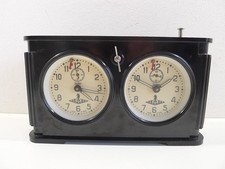 Usado, RARE VINTAGE Horloge JANTAR Jeu d' Echecs Années 60 en Bakélite URSS comprar usado  Enviando para Brazil