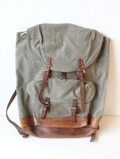 Mochila militar exército suíço 1961 lona sal e pimenta Suíça RAR comprar usado  Enviando para Brazil