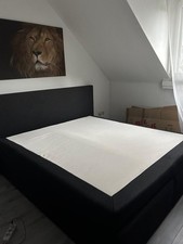 Boxspring bettgestell grau gebraucht kaufen  Köln