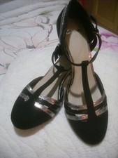 Clarks black faux for sale  CLEVEDON