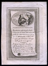 Santino incisione 1800 usato  Ragusa