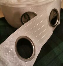Silver eyelet curtain for sale  CHESTERFIELD