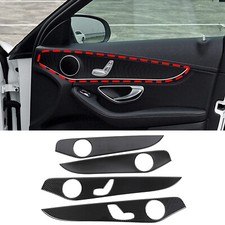 Usado, Guarnição de tampa de painel de porta interior de fibra de carbono para Benz Classe C W205 GLC 2014-2020 comprar usado  Enviando para Brazil