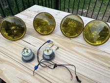 Faróis redondos de vidro amarelo Hella raro Euro 5 3/4 BMW Alfa H1 halogênio E12 E24, usado comprar usado  Enviando para Brazil