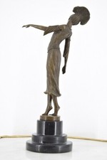 ART DECO – D.H. CHIPARUS – FIGURKA Z BRĄZU – TANCERKA na sprzedaż  PL