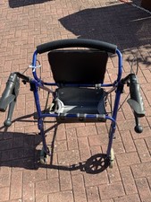 Black blue rollator for sale  NEWCASTLE UPON TYNE