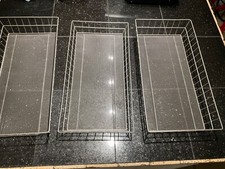 Lote se 3 Armário de Cozinha de Malha Bandeja de Talheres Organizador de Armazenamento de Utensílios Bandeja de Frutas comprar usado  Enviando para Brazil
