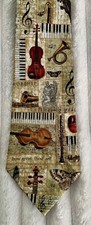 Usado, Águia Nota Musical Cristã Violoncelo Violino Sax Piano Pescoço Borboleta Gravata 100% Seda comprar usado  Enviando para Brazil