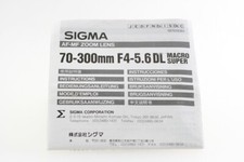 Bedienungsanleitung sigma 300m gebraucht kaufen  Filderstadt