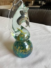 Vintage glass seahorse for sale  SUTTON
